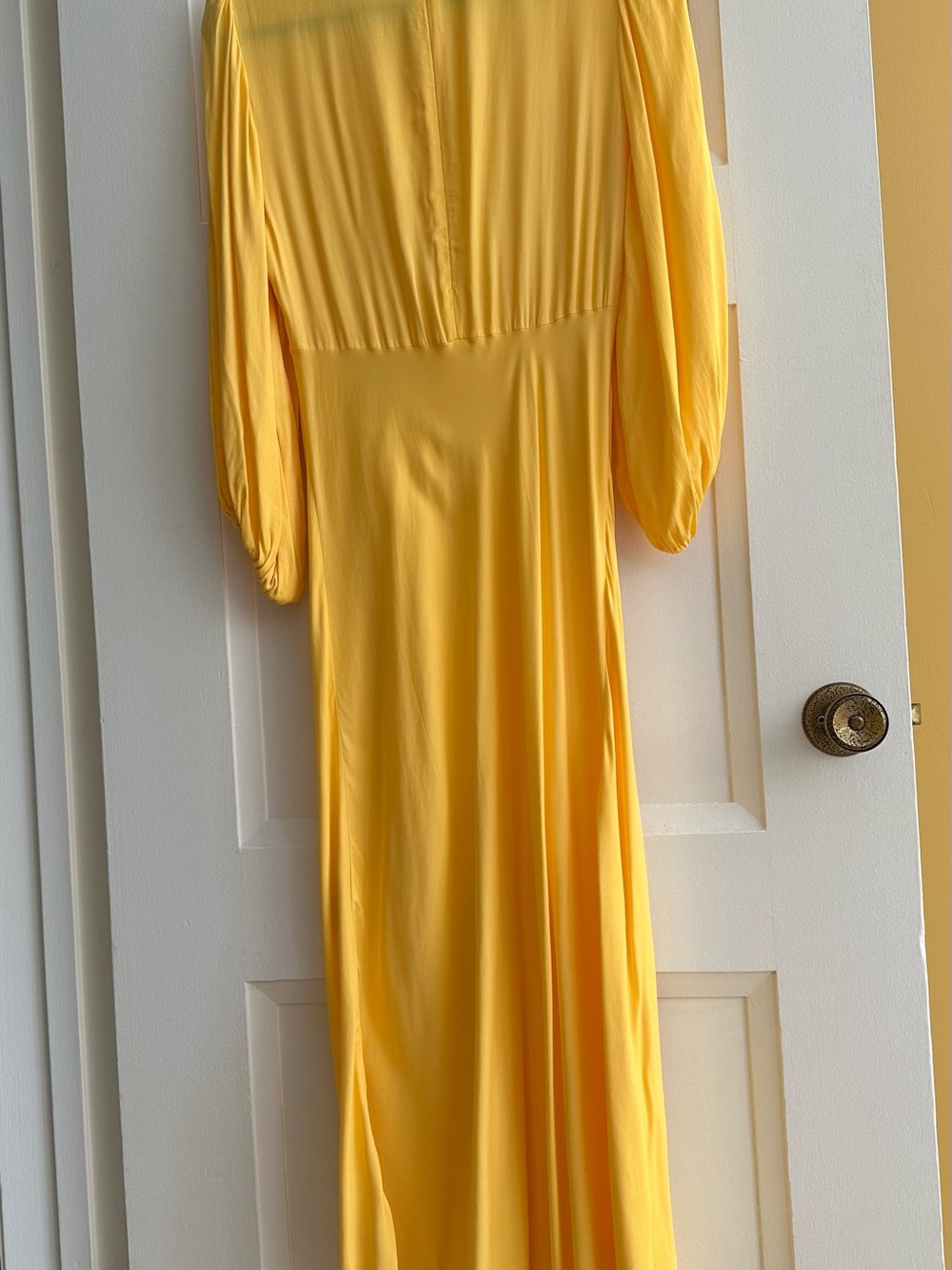 Sunshine Yellow FARM Rio Cutout Midi Dress - size Medium - Picture 5 of 9